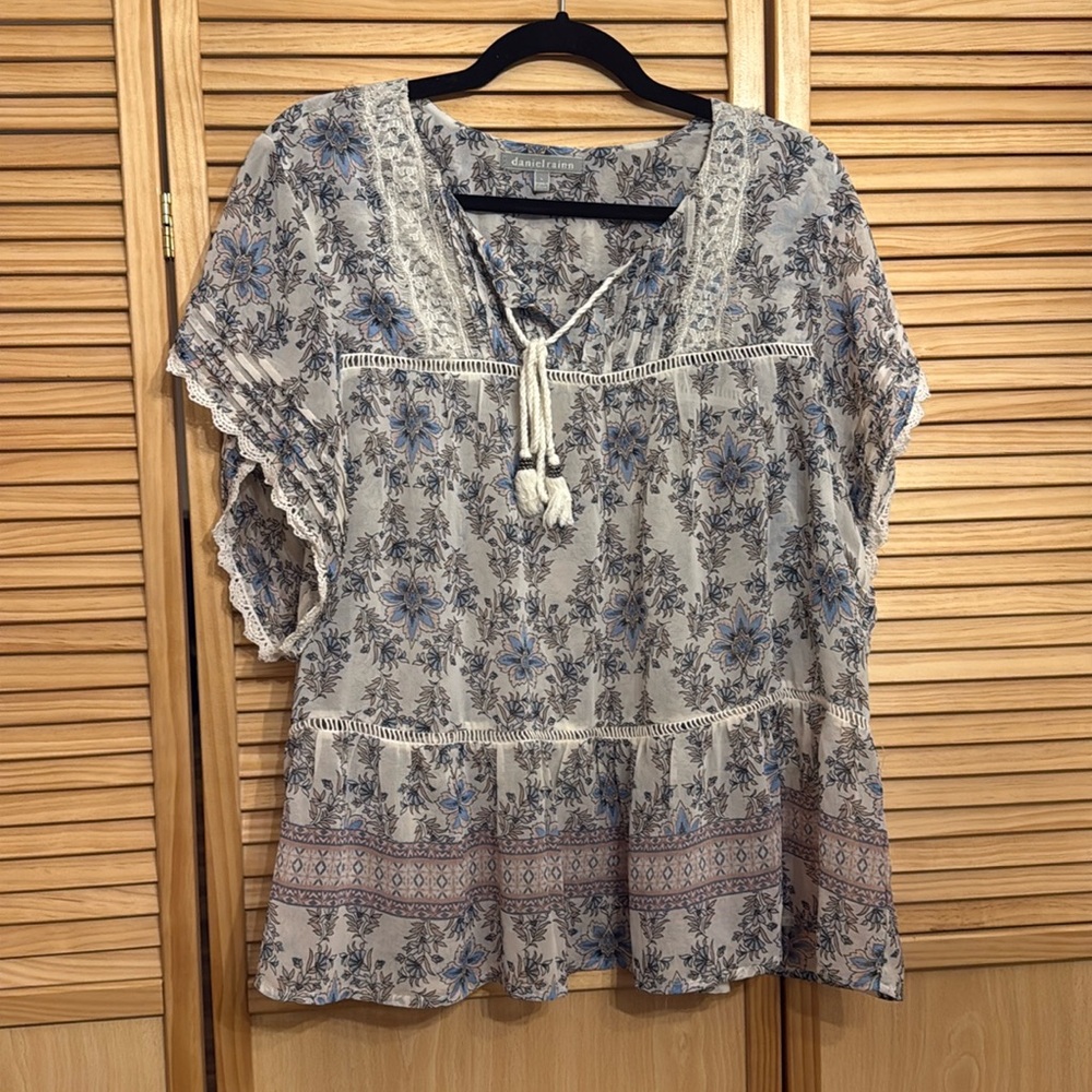 Daniel Rainn Floral Print Blouse